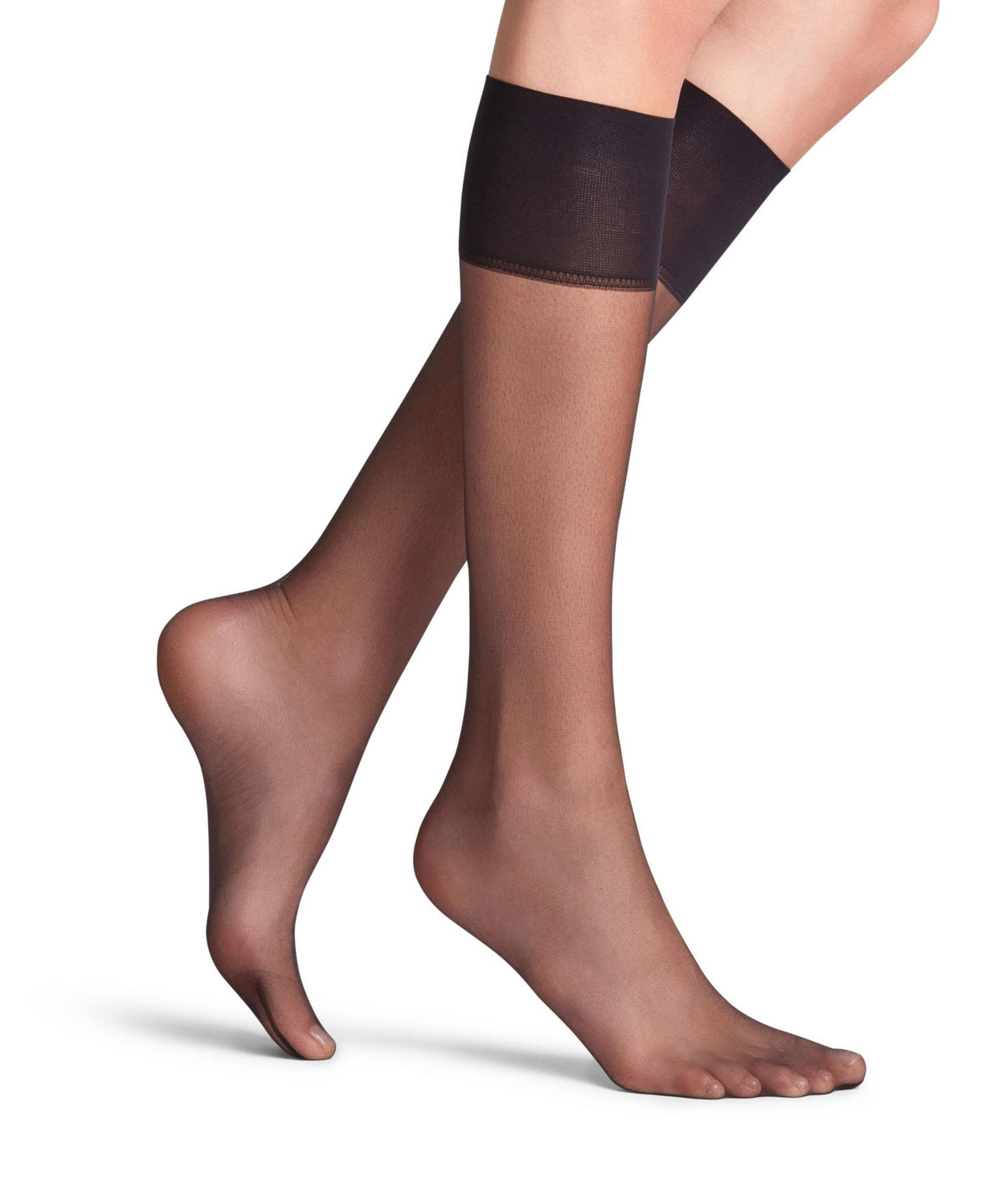 Falke knee highs  worn by a person on a white background