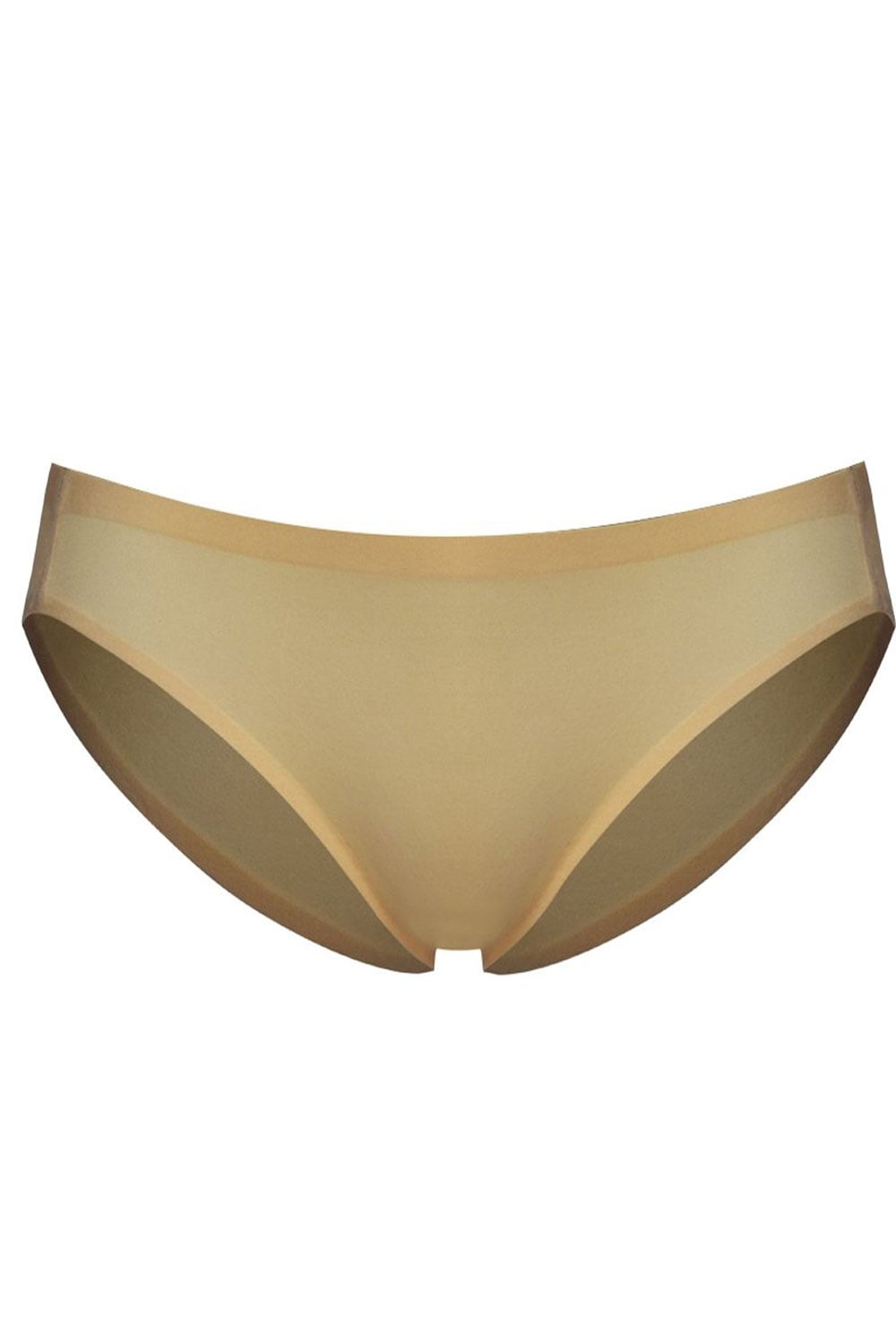 Nude silky dance seamless high cut  brief  on a white background
