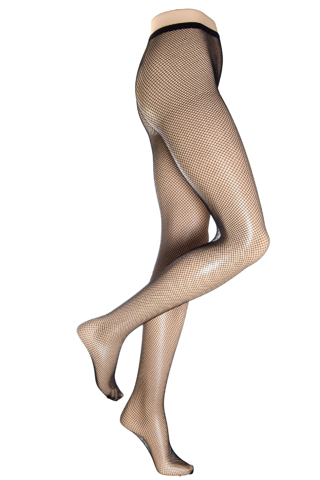 Fishnet tights on a white background