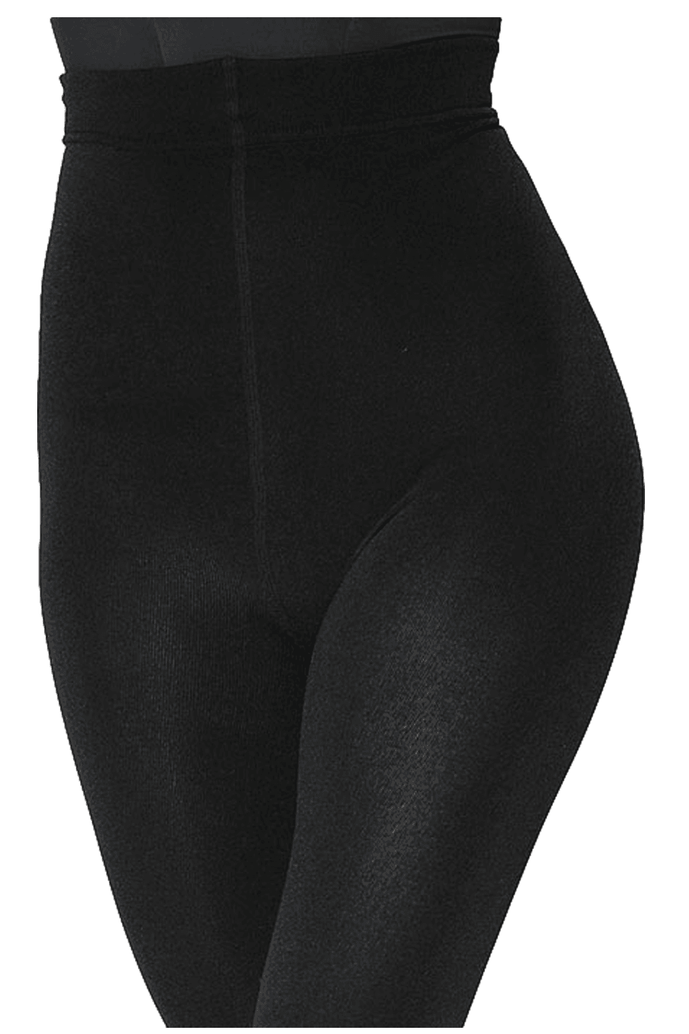 Black thermal tights  on a white background