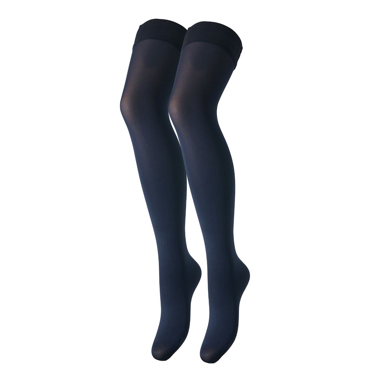 Blue coloured hold ups on a white background
