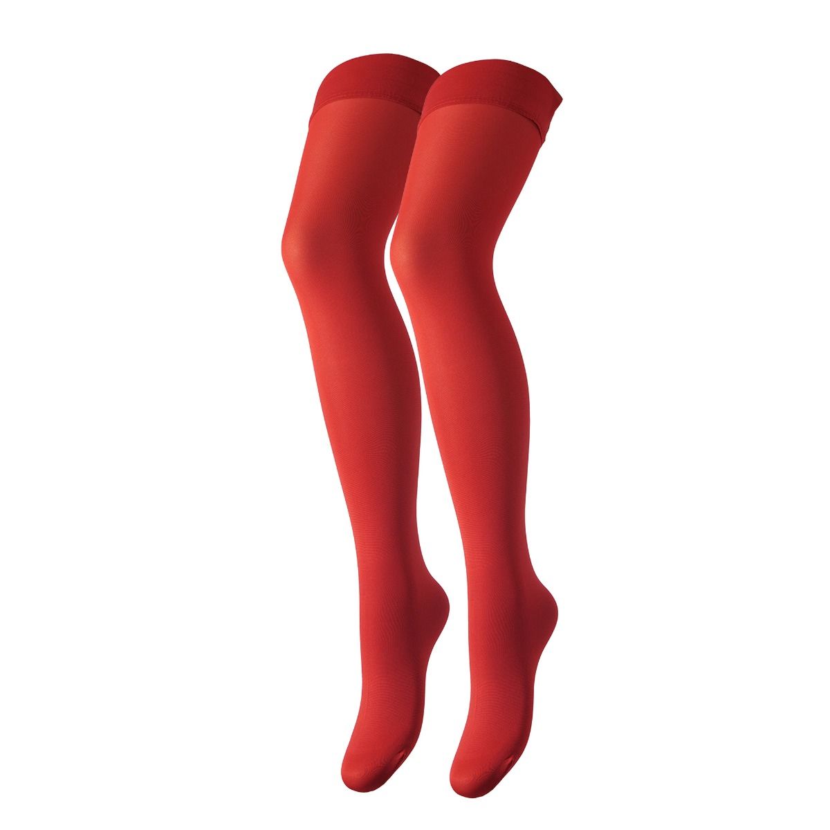 Rosso coloured hold ups on a white background