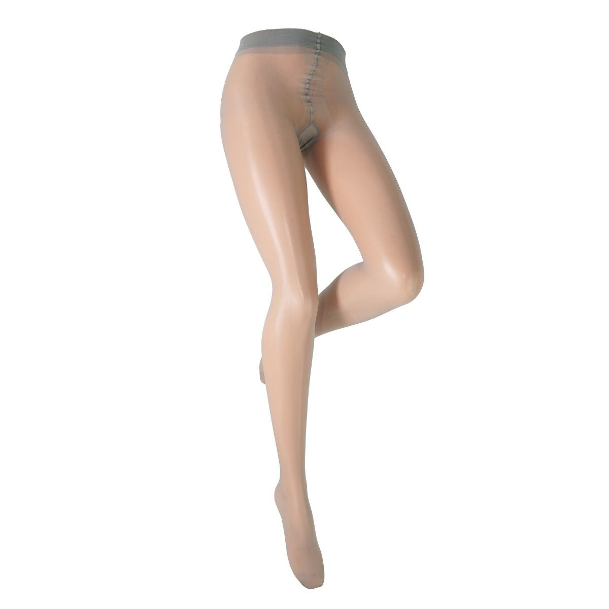 Trasparenze Grigio coloured tights on a white background