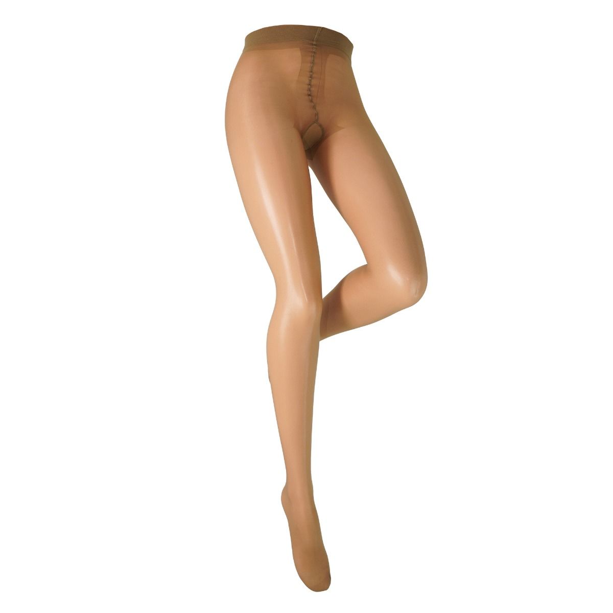 Trasparenze orelandro tights in bronze on a white background
