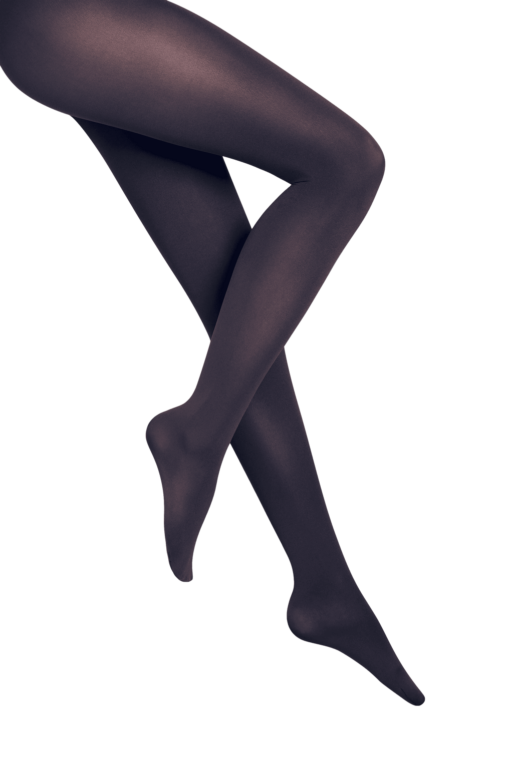 Dark gray tights on a black patterned  background