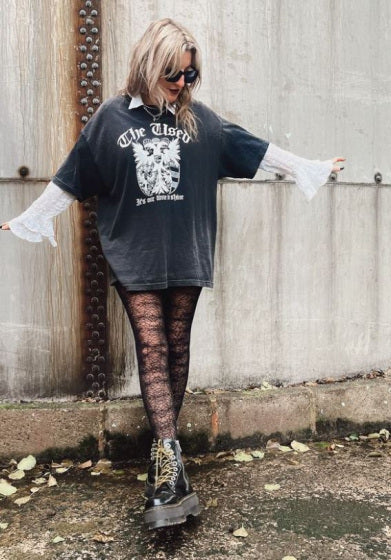 Halloween Cobweb Pattern Tights AXZ1