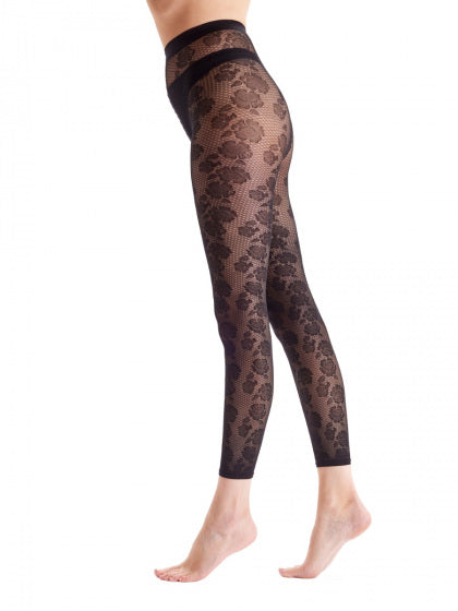 Floral Footless Tights